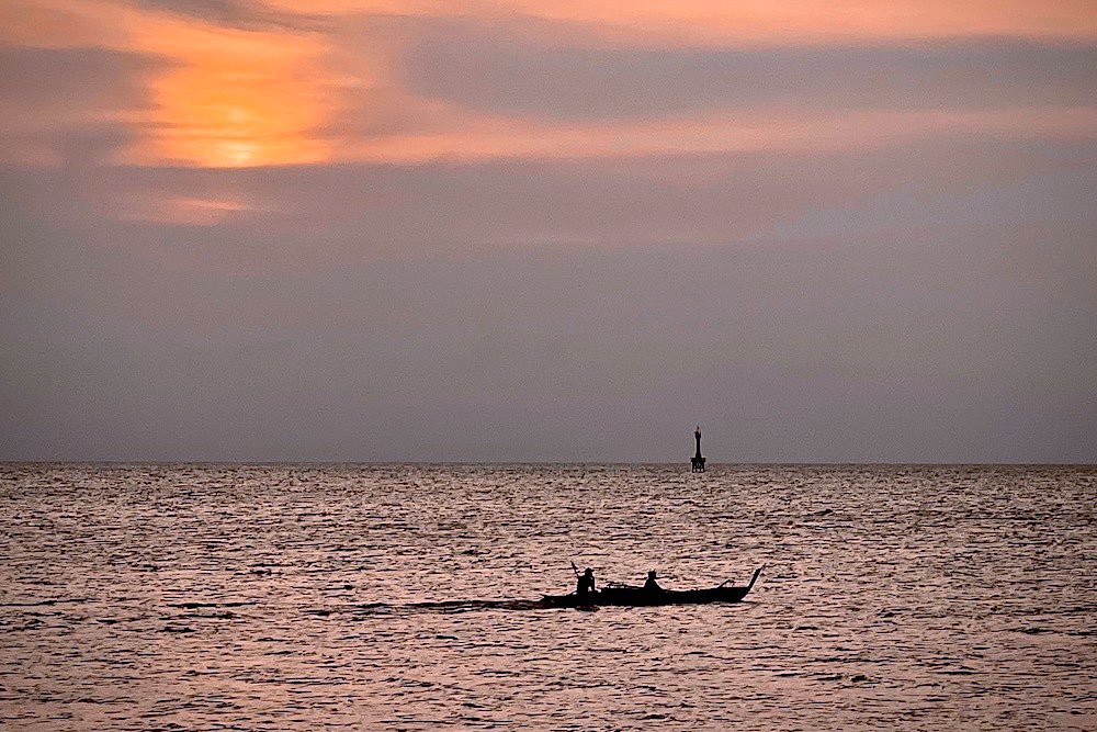 ビンタン島の夕陽